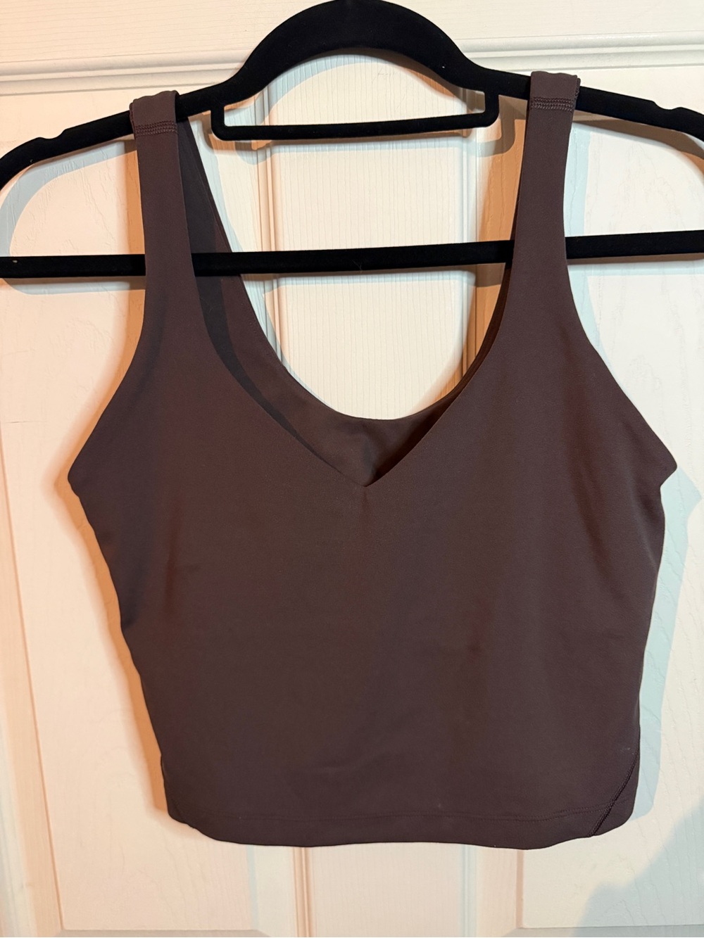 Lululemon Brown Cropped V-Neck Tank Woman’s Size 8